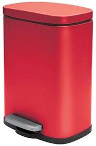 Κάδος Απορριμμάτων Akira 05392.013 5Lt Matt Red Metal