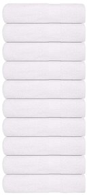 vidaXL Χειροπετσέτες FROGN 10 τεμ. Λευκό 50x100 εκ. 360 γρ./μ²