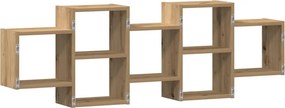 vidaXL Ράφι Τοίχου Αρτισιανή Δρυς 129x18x42 εκ. από Επεξεργασμένο Ξύλο