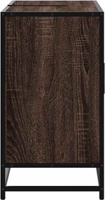 vidaXL Ντουλάπι Μπάνιου Νιπτήρα Καφέ Δρυς 80 x 33 x 60 εκ. Επεξ. Ξύλο