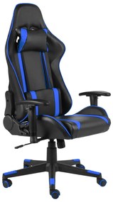 vidaXL Καρέκλα Gaming Περιστρεφόμενη Μπλε από PVC