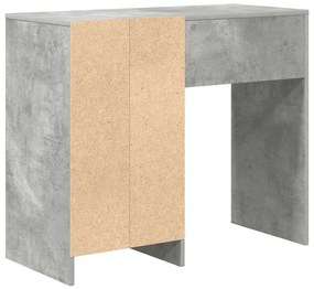 vidaXL Γραφείο Γκρι σκυροδέματος 90 x 37.5 x 75 εκ Επεξεργασμένο ξύλο