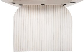 ΤΡΑΠΕΖΙ ΣΑΛΟΝΙΟΥ ΟΒΑΛ HONKY HM9691 ΜΑΣΙΦ ΞΥΛΟ MANGO ΣΕ ΛΕΥΚΟ 120x60x40Yεκ.