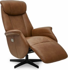 Bonanza Electric Recliner Brown Full Leather