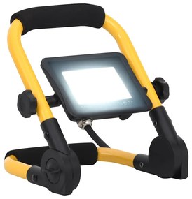 vidaXL Προβολέας LED με Λαβή Ψυχρό Λευκό 20 W