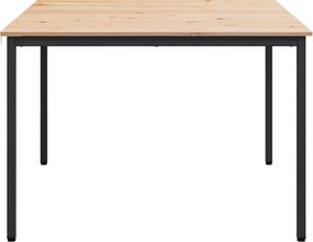 vidaXL Τραπεζαρία Φυσικό 110 x 110 x 75 cm Στερεά ξυλεία πεύκου