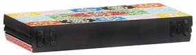 vidaXL Ράφια τοίχου 2 pcs Πολύχρωμο 40 x 20 x 6 cm Μασίφ ξύλο μάνγκο