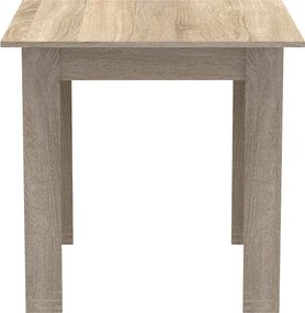 Τραπέζι Manka I pakoworld σε sonoma απόχρωση 80x80x77εκ