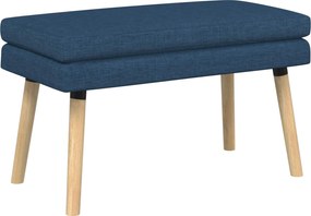 vidaXL Διπλή Επίστρωση Πάγκος Μπλε 80 x 40 x 47 εκ. Ύφασμα