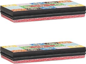 vidaXL Ράφια Τοίχου Επιτοίχιο Πολύχρωμο 40 x 20 x 6 cm