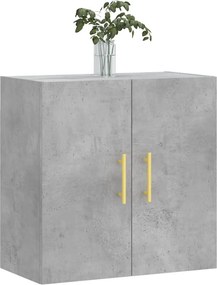 vidaXL Ντουλάπι Τοίχου Γκρι Σκυροδέματος 60x31x60 εκ. Επεξεργ. Ξύλο
