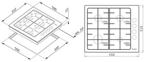 Εστία Γκαζιού Pyramis Ρουστίκ Metal 733071-Beige