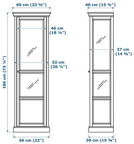 MALSJÖ Ντουλάπι βιτρίνα 303.034.87