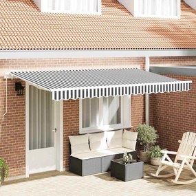 vidaXL Σκηνίτσα Αναδιπλούμενη Ανθρακί, Λευκό 400 x 200 cm
