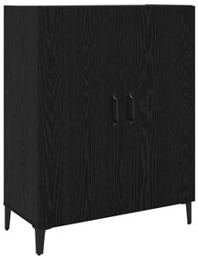 vidaXL Πλαϊνό γραφείο Επιτοίχιο 2 pcs Μαύρη Οξυά 69.5 x 32.5 x 180 εκ