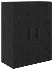 vidaXL Highboard με συρτάρι 2 pcs Μαύρη Οξυά Σύνθετο Ξύλο και Γυαλί