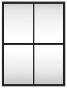 vidaXL Καθρέφτης Ορθογώνιος Μαύρος 30 x 40 εκ. από Σίδερο