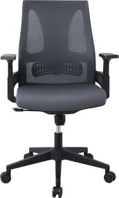 BF8760 Πολυθρόνα Γραφείου, Mesh Γκρι, Ύφασμα Γκρι   1τμχ