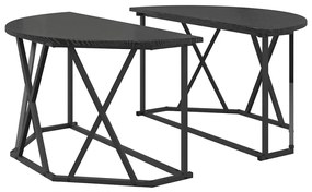 vidaXL Τραπεζάκι σαλονιού Μαύρη δρυς 80 x 80 x 42 cm