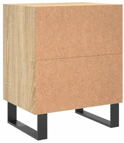 vidaXL Κομοδίνα 2 τεμ. Sonoma Δρυς 40x30x50 εκ. από Επεξεργασμένο Ξύλο