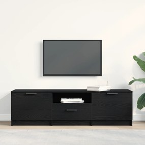 vidaXL Ντουλάπι τηλεόρασης - Μαύρη δρυς - 140x35x40 εκ. - Φτιαγμένο από επεξεργασμένο ξύλο