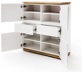 Μπουφές Μαύρη Λάκα 102x115x40