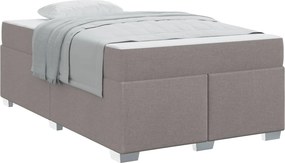 vidaXL Σκελετός Κρεβατιού Taupe 120 x 200 cm ύφασμα