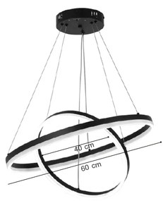 Κρεμαστό φωτιστικό LED 58W 3CCT (by switch on base) 6095-B-Golden