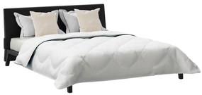 vidaXL Πάπλωμα με μαξιλάρι 3 pcs Λευκό 240 x 200 cm Μικροΐνες