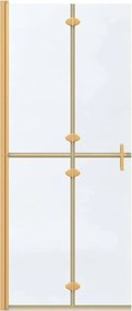 vidaXL Τοίχος Walk-In Ντους Χρυσό 80 x 6,5 x 190 εκ.