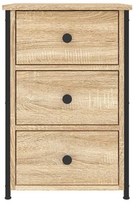 vidaXL Κομοδίνα 2 τεμ. Sonoma Δρυς 40 x 36 x 60 εκ. Επεξεργασμένο Ξύλο