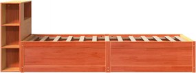vidaXL Σκελετός Κρεβ. Χωρίς Στρώμα Καφέ Κεριού 75x190 εκ Μασίφ Πεύκο