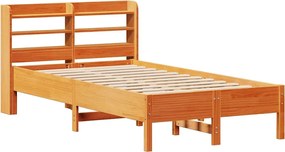 vidaXL Σκελετός Κρεβ. Χωρίς Στρώμα Καφέ Κεριού 100x200 εκ Μασίφ Πεύκο