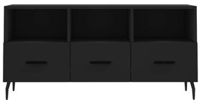vidaXL Έπιπλο Τηλεόρασης Μαύρο 102 x 36 x 50 εκ. από Επεξεργ. Ξύλο