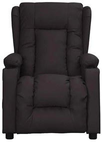 vidaXL Πολυθρόνα Μασάζ Μαύρη από Συνθετικό Δέρμα