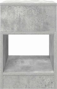 vidaXL End Table Σκυρόδεμα Γκρι 30,5 x 30 x 45 εκ Επεξεργασμένο ξύλο