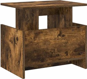 vidaXL Βάση TV Καπνιστό Δρύς 50 x 35 x 45 cm Επεξεργασμένο ξύλο