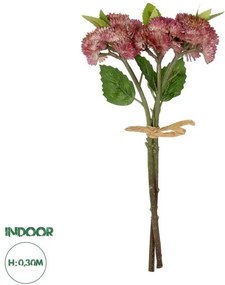 Artificial Garden HOT PINK SEDUM BOUQUET 21347 Τεχνητό Διακοσμητικό Μπουκέτο Ροζ Σέδο Y30cm Globostar-21347-Ροζ 21347