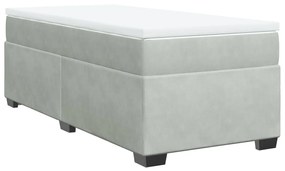 ΚΡΕΒΑΤΙ BOXSPRING ΜΕ ΣΤΡΩΜΑ ΑΝΟΙΧΤΟ ΓΚΡΙ 90X200 ΕΚ. ΒΕΛΟΥΔΙΝΟ 3285257