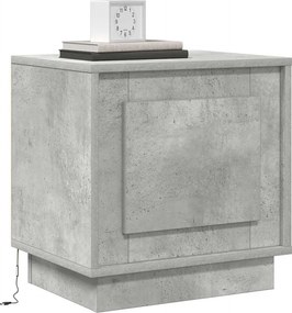 vidaXL Κομοδίνο 2 pcs Σκυρόδεμα Γκρι 44 x 34,5 x 45 εκ