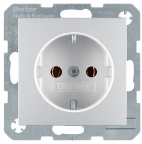 Πρίζα Σούκο Αλουμίνιο Ματ Berker 41431404 Hager-41431404-Αλουμίνιο 41431404