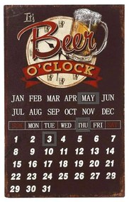 Ημερολόγιο Beer O'Clock LOG414 Καφέ 40x25cm Espiel Wood