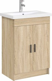 vidaXL Λεκάνη μπάνιου Χρωμέ 61 x 40 x 16,5 εκ. Μέταλλο