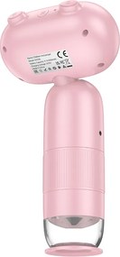 Hoco DV206 Παιδικό Μικροσκόπιο 2.0" IPS Display 8 LED lights 800mAh Ροζ