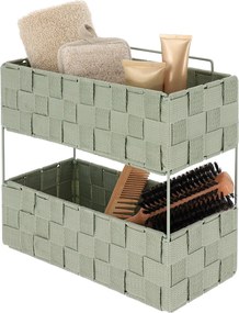 Ραφιέρα Μπάνιου Διπλή (29x12x27) T-D Sage Green 84231144