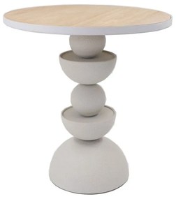 UP   DOWN 46 SIDE TABLE ΛΕΥΚΟ ΦΥΣΙΚΟ 46x46xH49cm - 04-1149