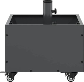 vidaXL Βάση ομπρέλας Ανθρακί 45 x 45 x 45 cm Ατσάλι