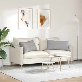 vidaXL Μαξιλάρι Καναπέ 2 pcs Σκίουρος Γκρί 80 x 40 cm ύφασμα