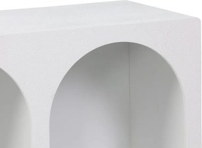 Μπουφές Emersi pakoworld με ράφια mdf σε λευκή απόχρωση 120x35x76εκ