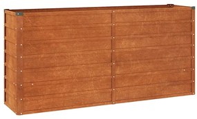 vidaXL Ζαρντινιέρα Σκουριασμένο 160x40x77 εκ. Ατσάλι Σκληρυθέν Αέρα